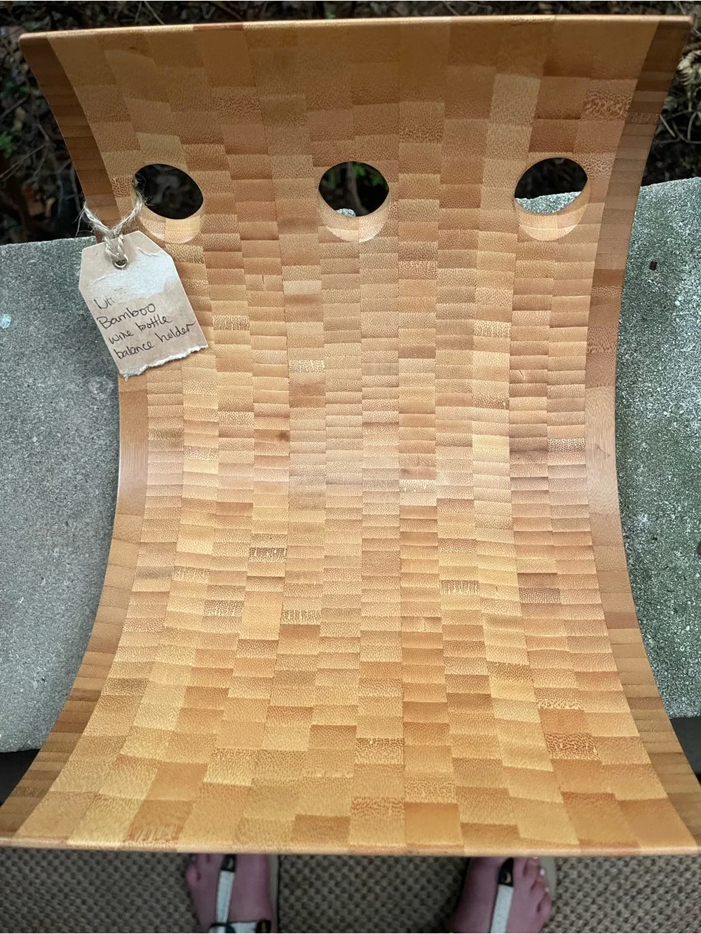 Bamboo Wine Bottle Holder - Natural Bamboo